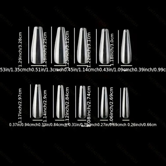 Handmade 3D press-ons w/ polka dots & corgies charms. (Nail Glue Included!) - Picture 6 of 8